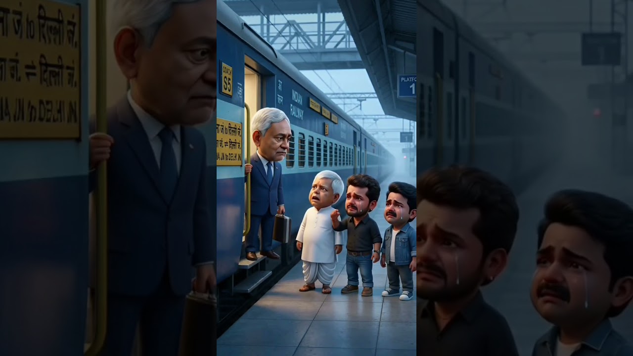 😂नीतीश कुमार जा रहे हैं बिहार छोड़ कर😆#nitishkumar #ai #aivideo #laluyadav #khesarilalyadav #pawan