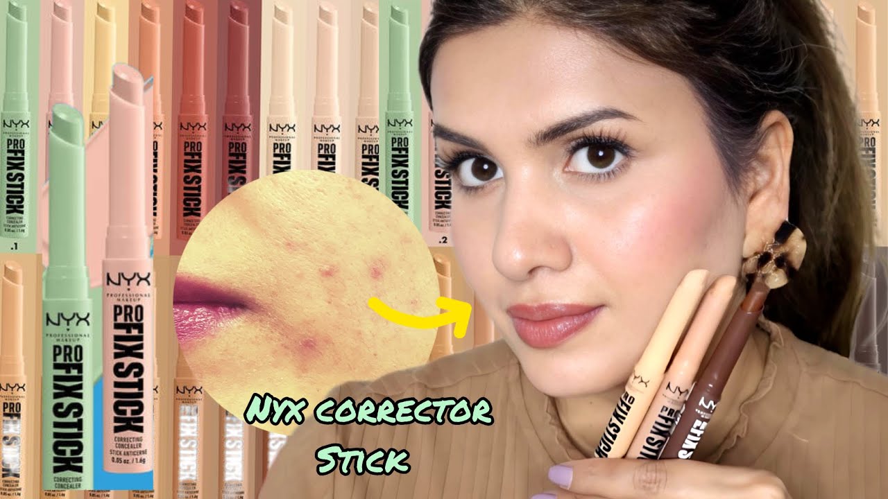 NYX PRO FIX STICK CORRECTING CONCEALER SWATCHES | REVIEW | Application guide