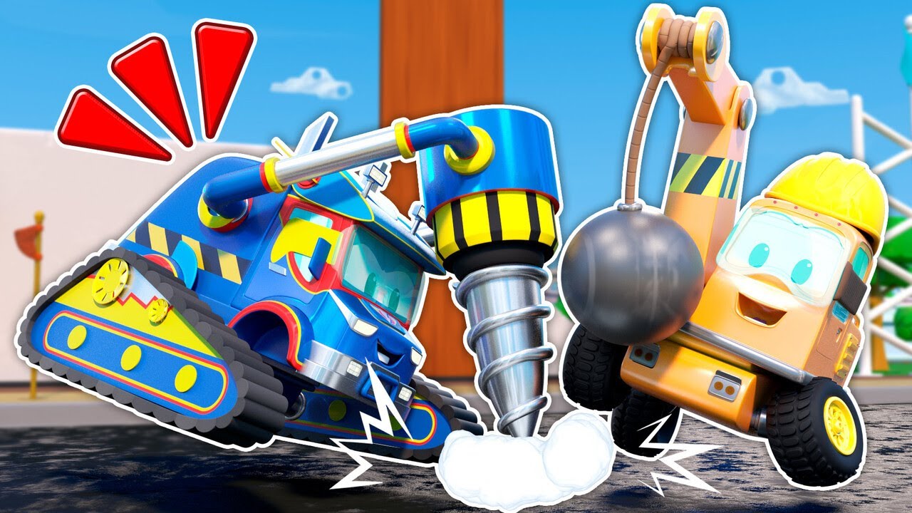 Super Drill Frees the Stuck Cars! 🚛 Construction Trucks for Kids | Super Truck
