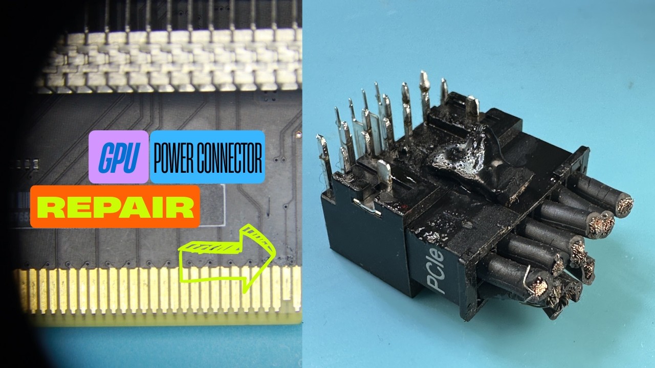 NVIDIA RTX 4090 Melted Connector Repair (12VHPWR Burn Fix) 🔥