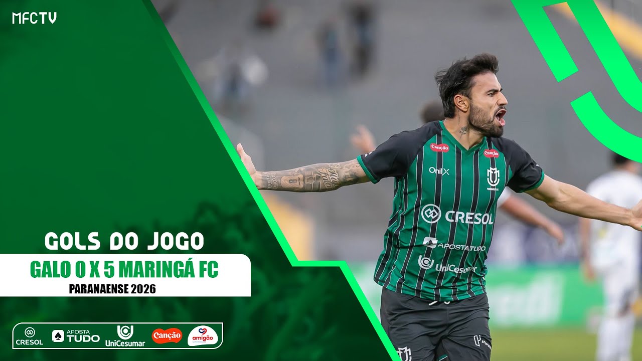 Gols - Galo 0 x 5 Maringá FC - Play-offs Permanência - Paranaense 2026
