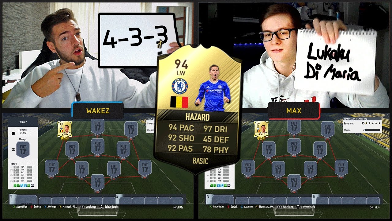 FIFA 17 HAZARD SQUAD BUILDER SHOWDOWN vs REALFIFA 😱🔥😈