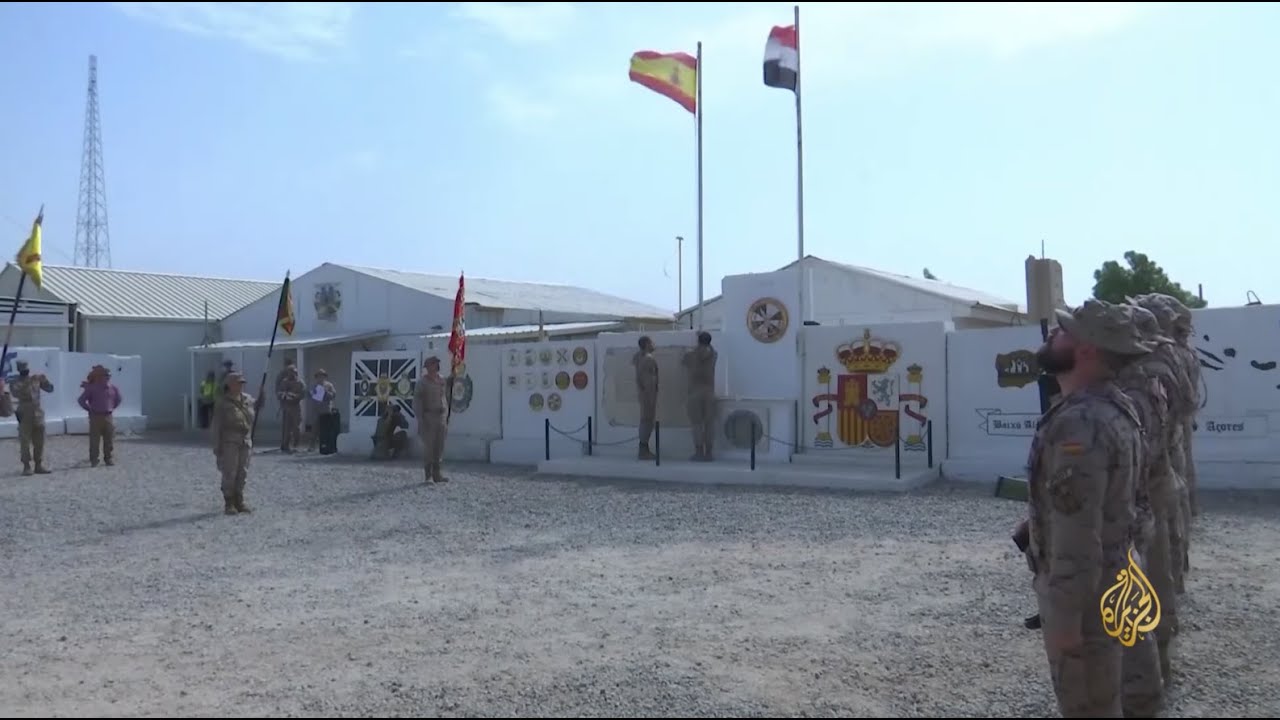 🇮🇶 القوات الإسبانية والبرتغالية تخلي قاعدة 