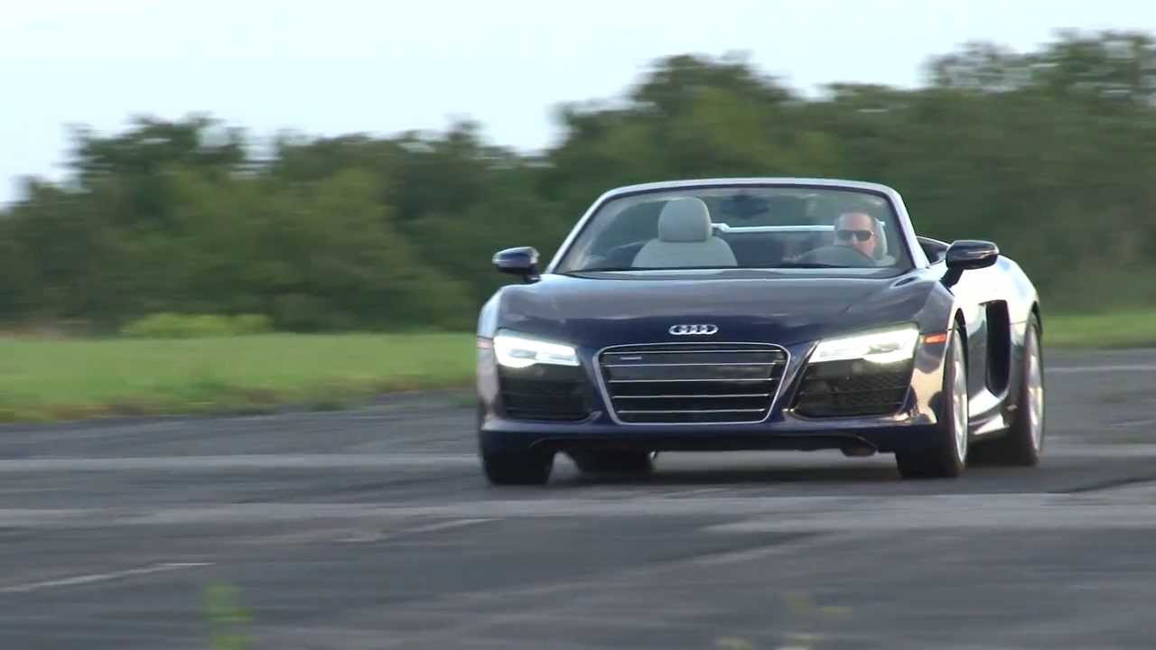 2014 Audi R8 V10 Spyder - TestDriveNow.com Review by auto critic Steve Hammes