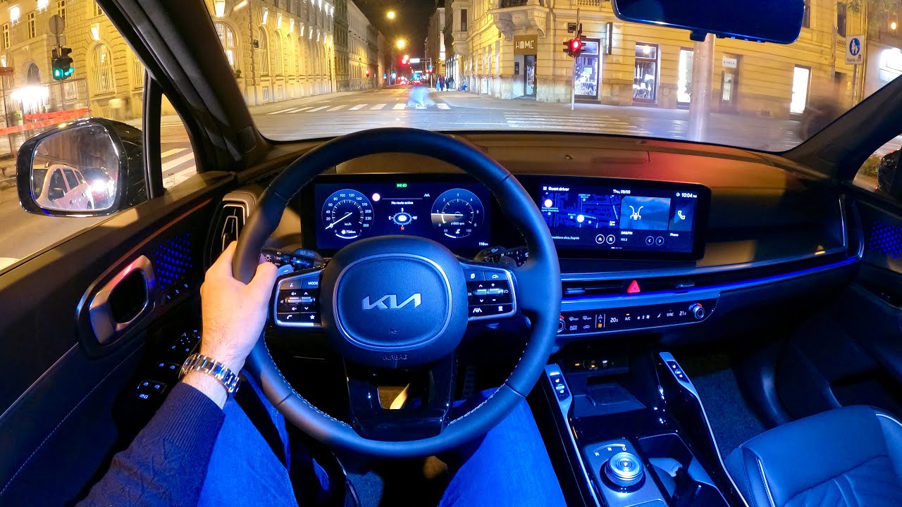 Новый KIA SORENTO FACELIFT 2024 — ночной тест-драйв и полный обзор (2.2 CRDi)