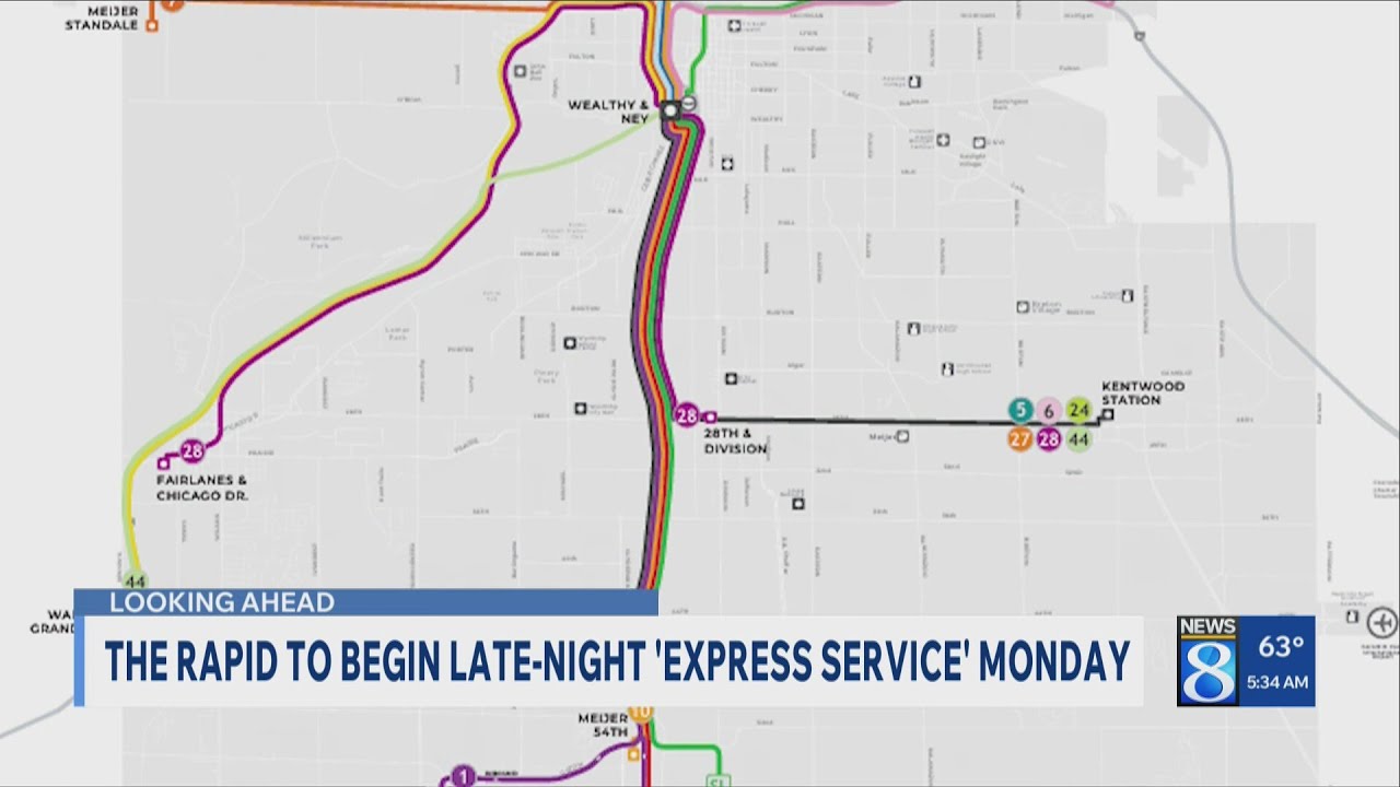 The Rapid to begin late-night 'Express Service' routes on Monday