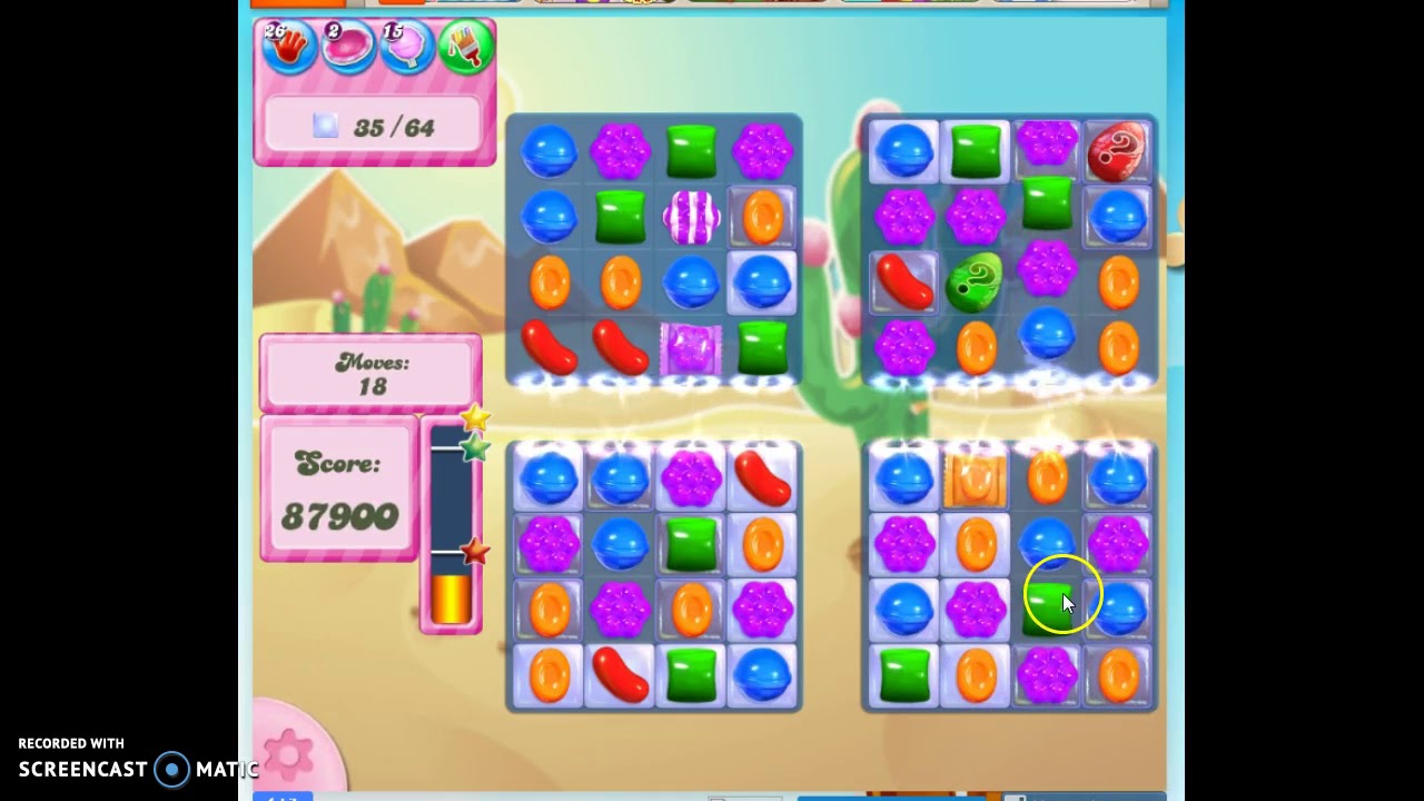 Candy Crush Level 323 Audio Talkthrough, 1 Star 0 Boosters