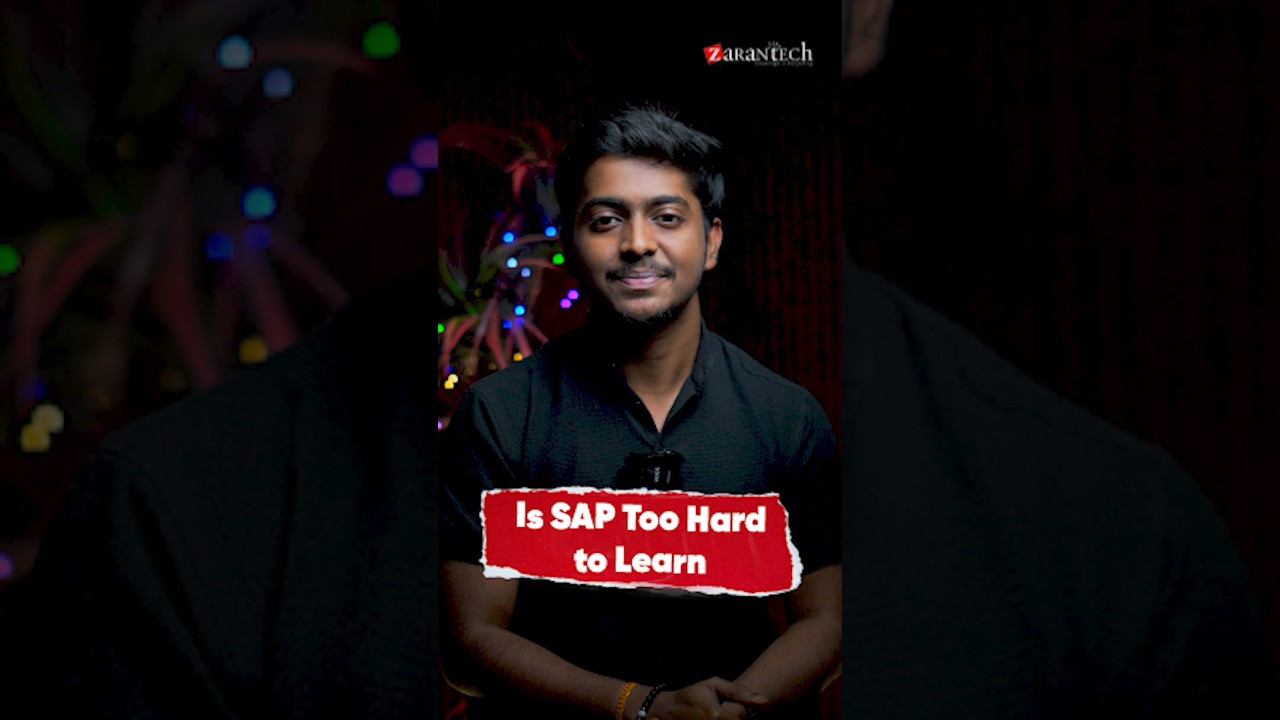 Is SAP Too Hard to Learn | ZaranTech #Shorts