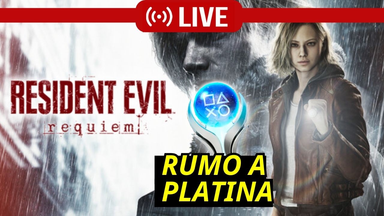 Resident Evil Requiem #4 Rumo a platina no PS5 sem cura! e com altas resenhas