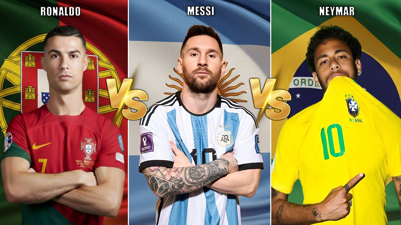 Comparison Ronaldo vs Messi vs Neymar | Ultimate 2026 Football GOAT