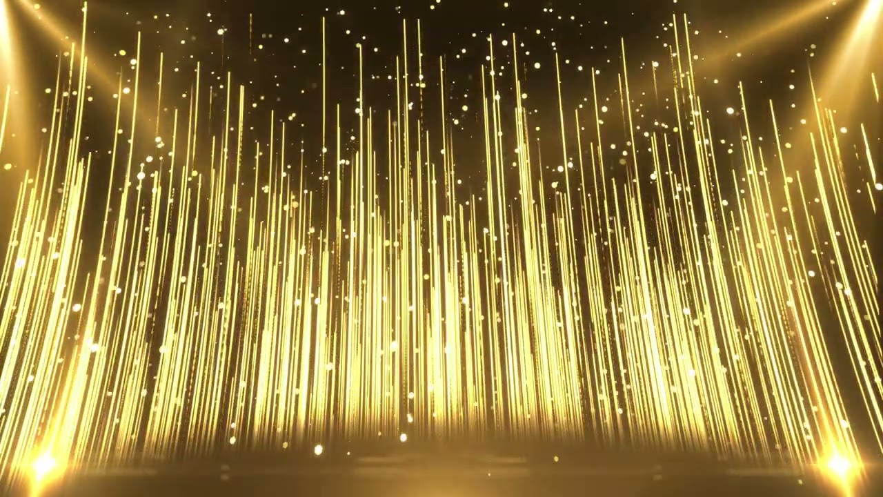 Golden Party Background Loop UHD