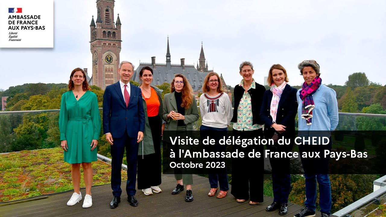 Visite de délégation du CHEID à l'Ambassade de France aux Pays-Bas