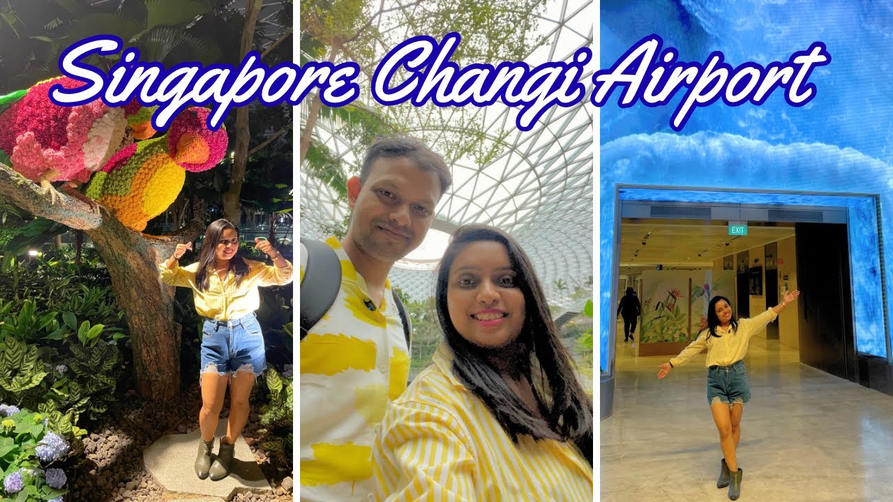 Day 1 | Singapore - Changi Airport | 4 Hour in Jewel, Rain Vortex, Canopy Park & Veg Food Adventures