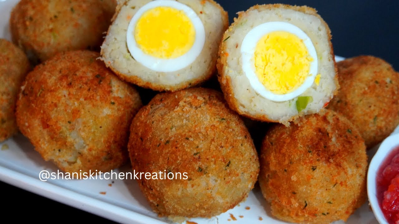 EGG STUFFED YAM BALLS    // YAM BALLS   @withoutfluffcooking