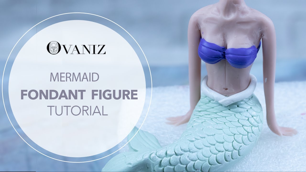 Mermaid cake topper | Mermaid cake decorations | Mermaid cupcake toppers | Fondant mermaid