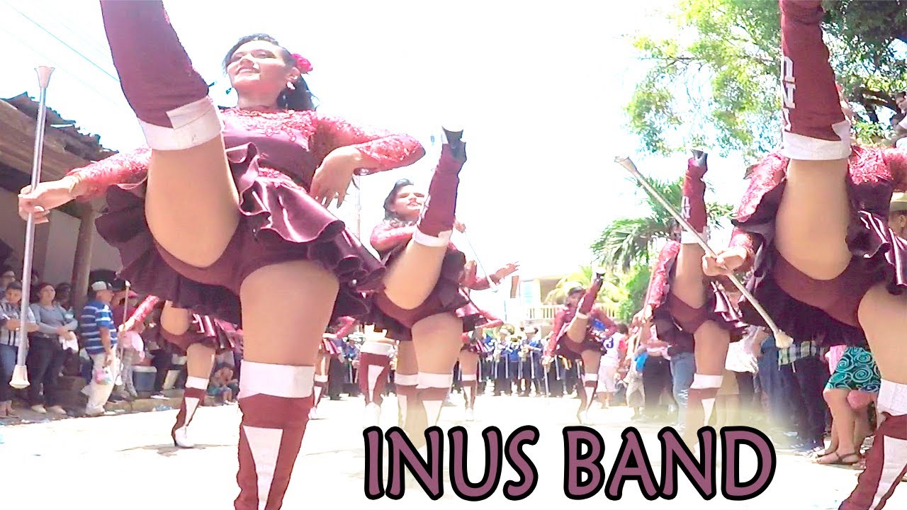 Cachiporristas INUS en Fiestas de Jiquilisco 2019