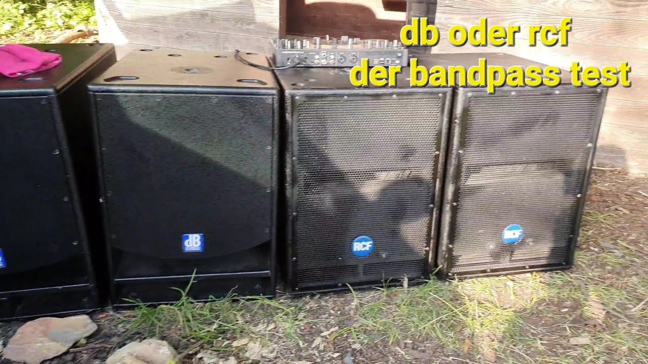 bass vergleich zwischen db opera sub 15 vs rcf art 705