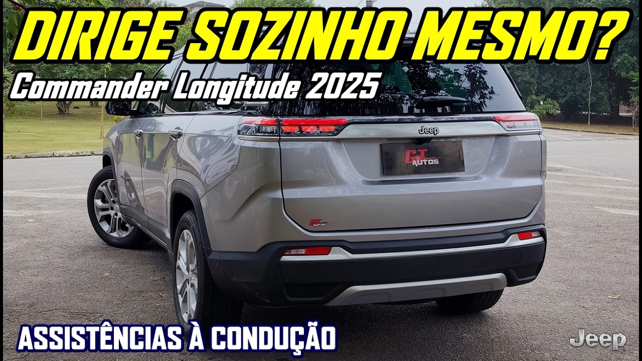 Jeep Commander Longitude 2025 estacionando sozinho: testando todas as tecnologias semiautônomas!