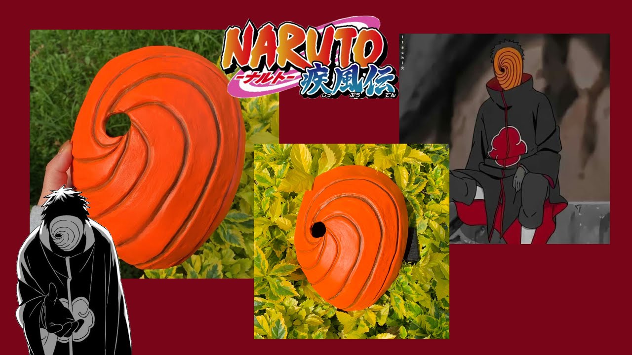 Como hacer la máscara de Tobi Uchiha - Obito / Naruto DIY 🍥/ Halloween Idea