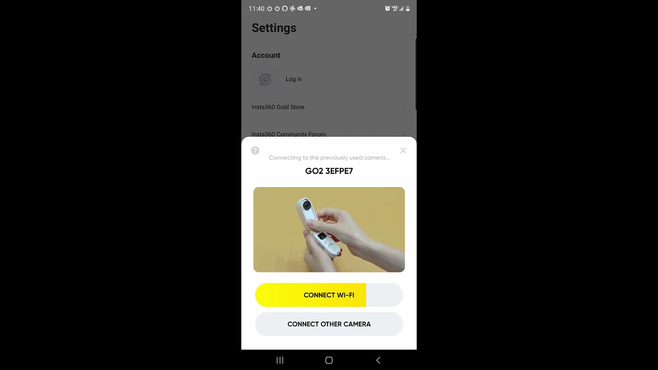 Insta 360 Go 2 wifi problem