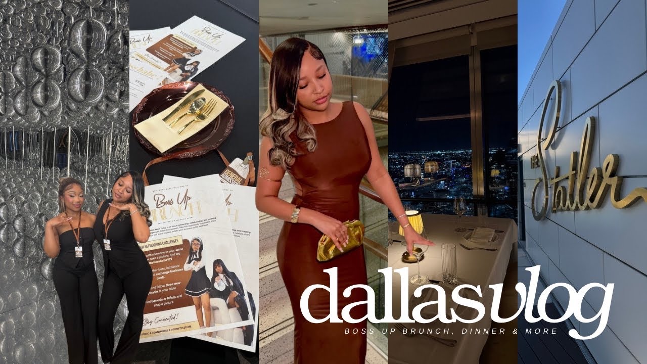dallas travel vlog: boss up brunch, we outside, balloon museum, meeting my supporters & more!