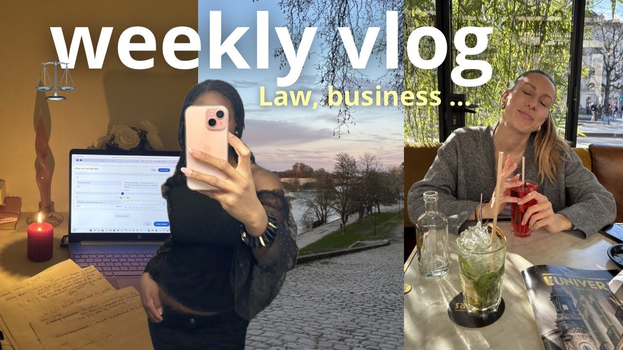 Une semaine avec moi *vlog* | études de droit, Business & more ⚖️🤍🎀