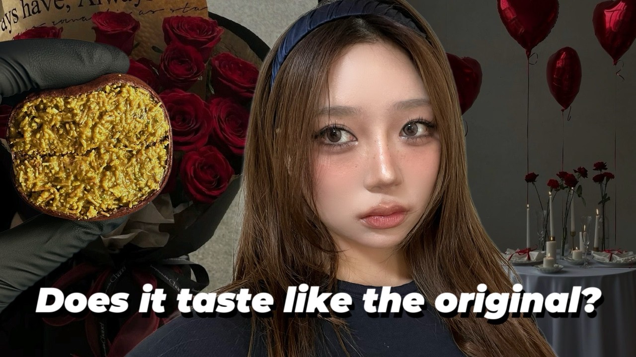 I made Korea’s VIRAL Dubai Chocolate Mochi for my Valentine