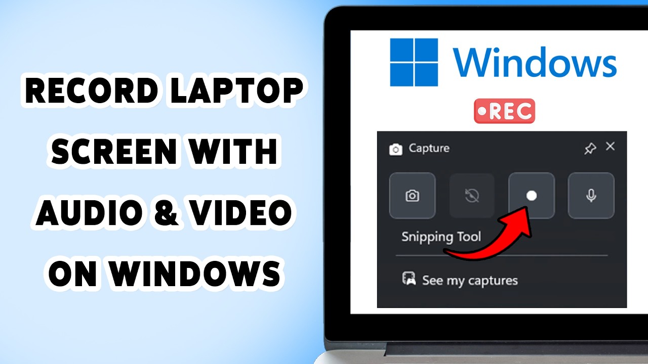 Как записать экран ноутбука со звуком и видео в Windows | Запись экрана и звука в Windows 2026