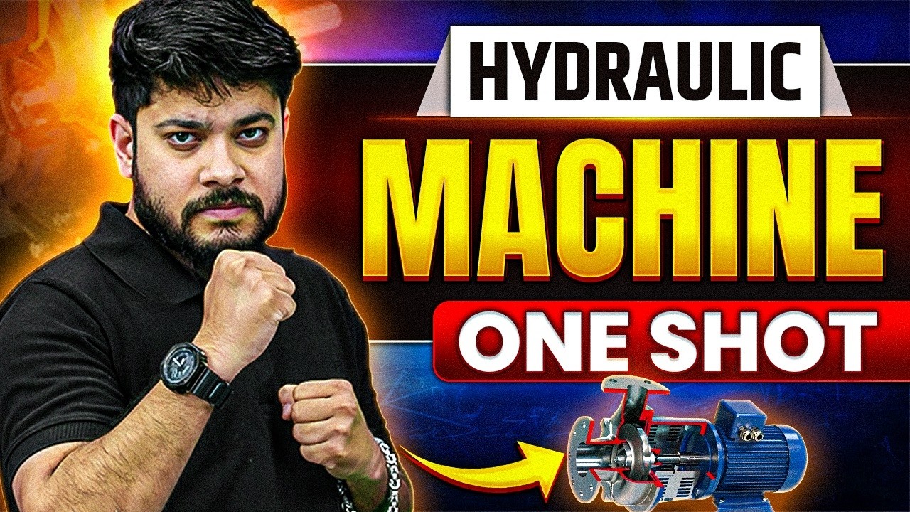 Hydraulic Machine ONE SHOT  | Hydraulic Machine Civil Engineering | SSC JE | RRB JE | DSSSB JE