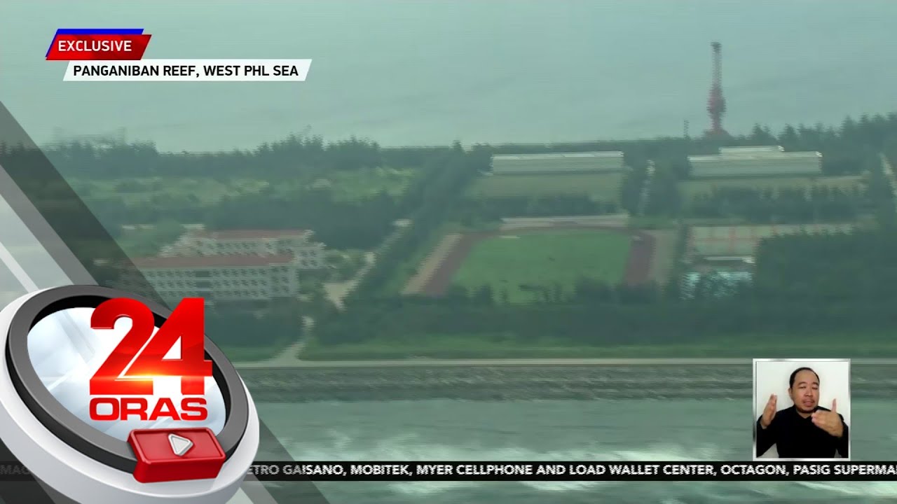 Mga gusali, sports complex atbp. na itinayo ng China sa Mischief Reef, namataan sa... | 24 Oras