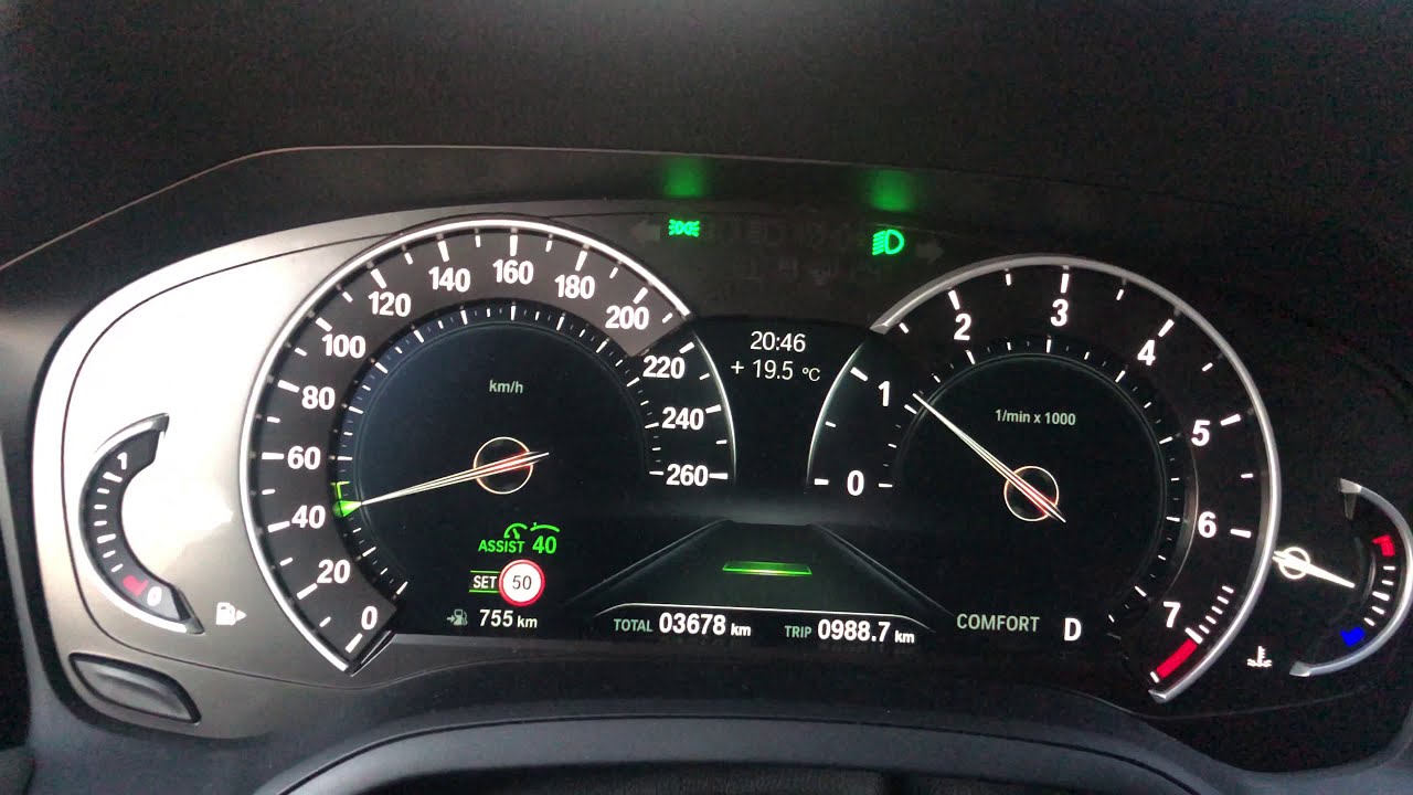 BMW G20 hybrid instrument cluster / Live Cockpit Plus & ACC