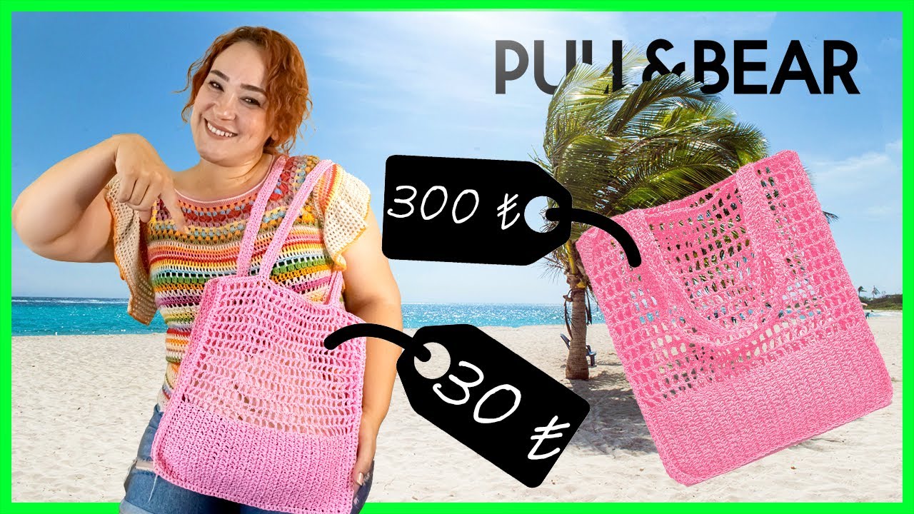 Trend Belirliyoruz! Bu Çanta Her Kombine Uyumlu! Pembe Kağıt Tote Çanta #markachallenge #luggahobi