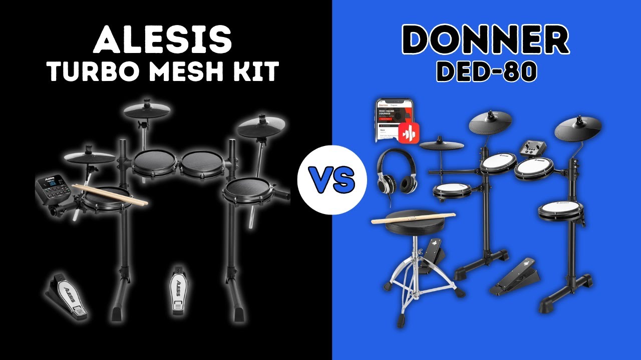 🥁 Alesis Turbo Mesh Kit vs Donner DED-80: &iquest;Cu&aacute;l bater&iacute;a electr&oacute;nica comprar en 2025?