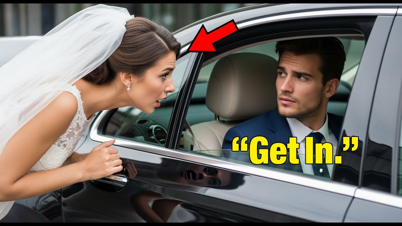 The Young Woman Was Fleeing From The Wedding, Until The Millionaire Said: 'Get In.'