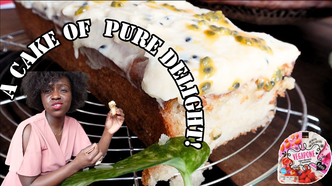 COCONUT PASSION FRUIT CAKE | Recipe Video | Super Moist Vegan Cake | Easy Recipe to Follow