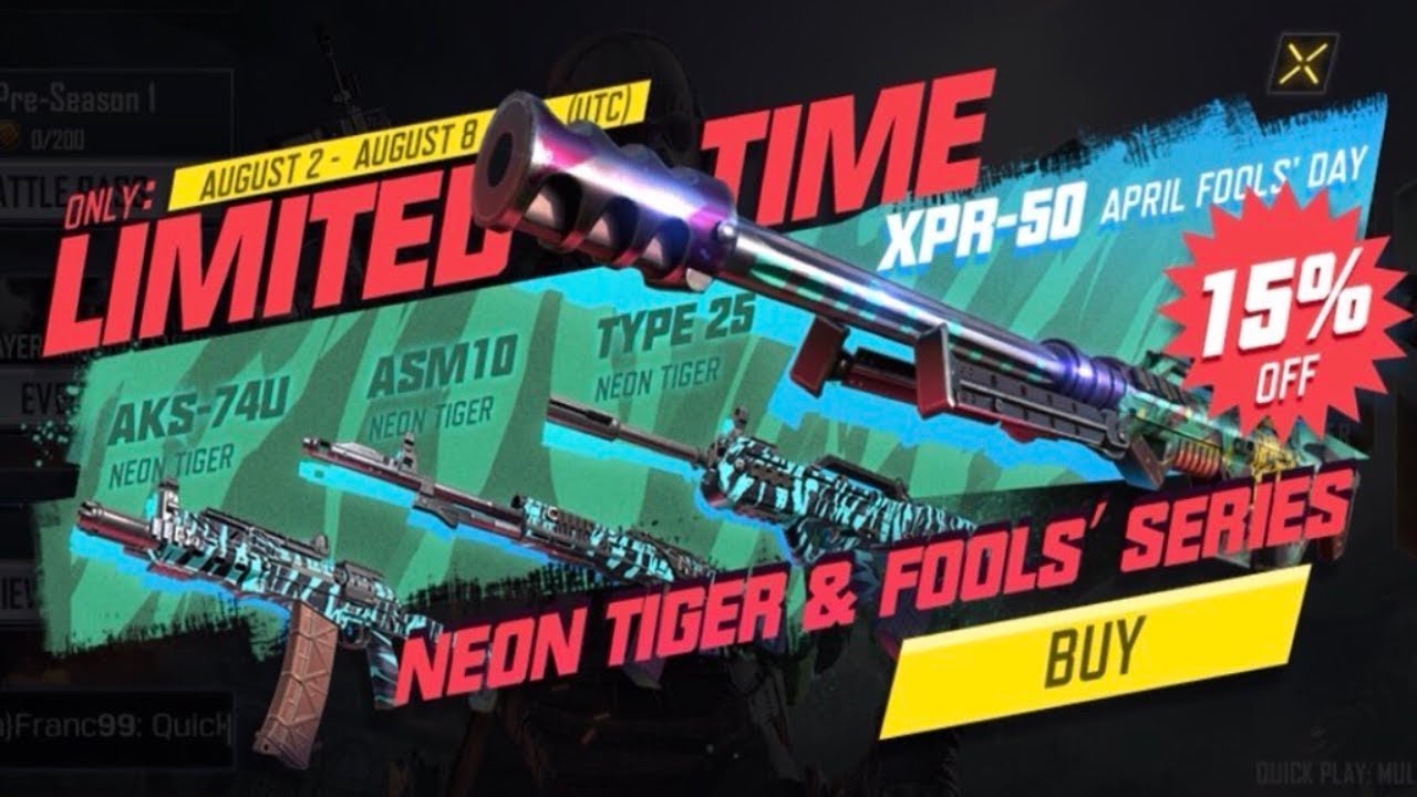 COD Mobile August 1st Item Shop Update | New Limited Edition *EXCLUSIVE* Weapon Skins & Variants!