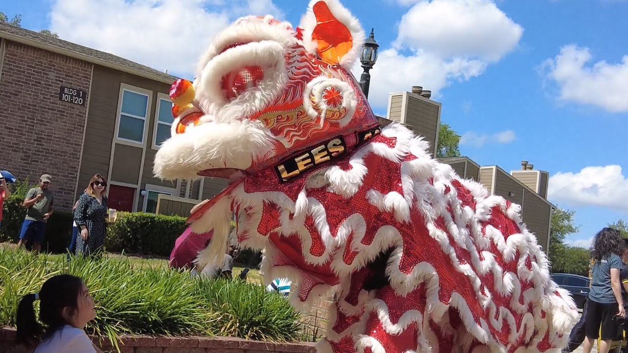 Lion Dance Performance by Lee's Golden Dragon -  Houston, TX - 7.4.2022
