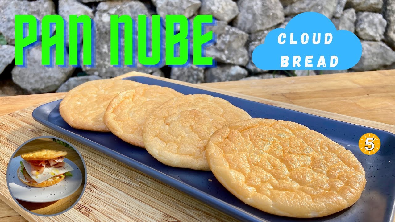 PAN NUBE (CLOUD BREAD)- RECETAS EN 5 MINUTOS