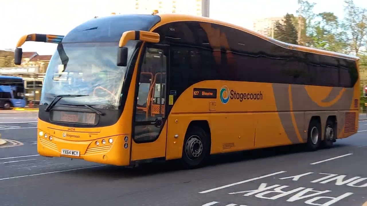 Stagecoach East Scotland Volvo B11R(T) 54314 at Glasgow's Buchanan bus stn on an  X27