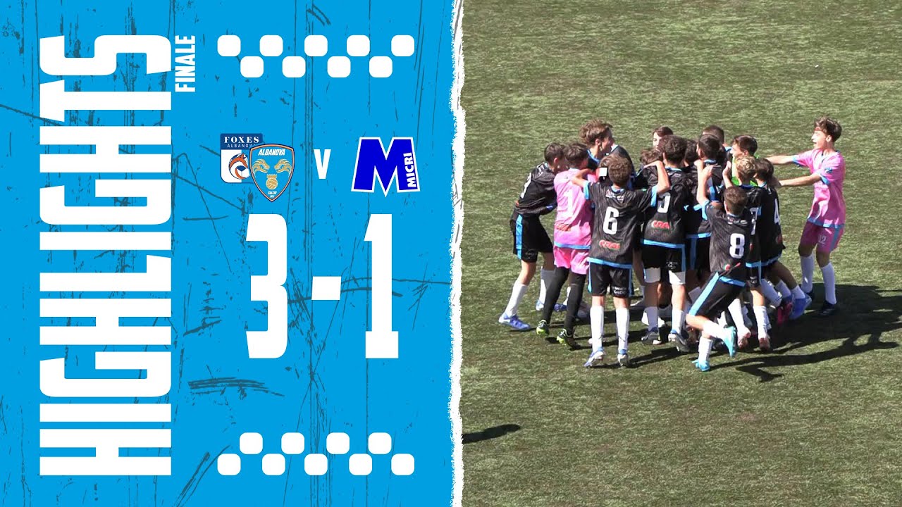 ⚽️ Foxes-Albanova vs Micri 3️⃣ - 1️⃣🎥 Gli highlights della 2^ giornata di Campionato Elitè U15