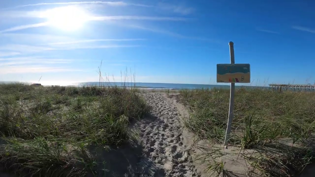 Carolina Beach walk sun and sand part 1 #myrtlebeach #myrtlebeachvlog #hiltonhead