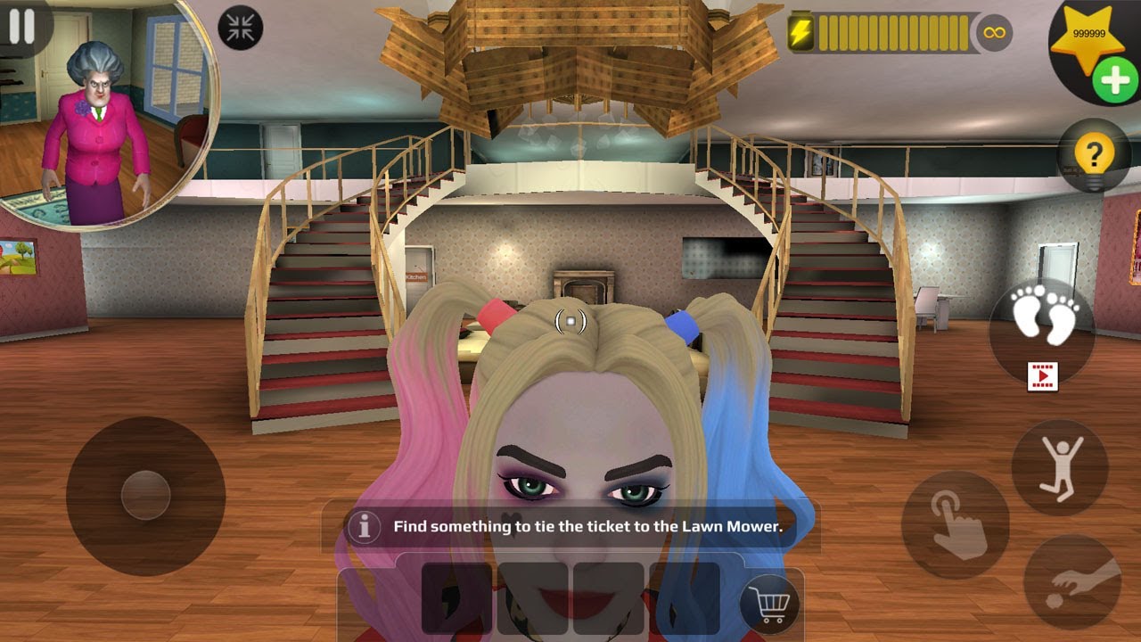 Scary Teacher 3D -play as harley in miss t house