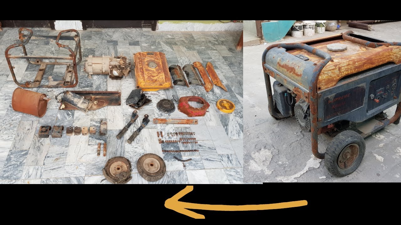 Disassembling of Generator | generator disassembly | Old japanese generator Gasoline engine