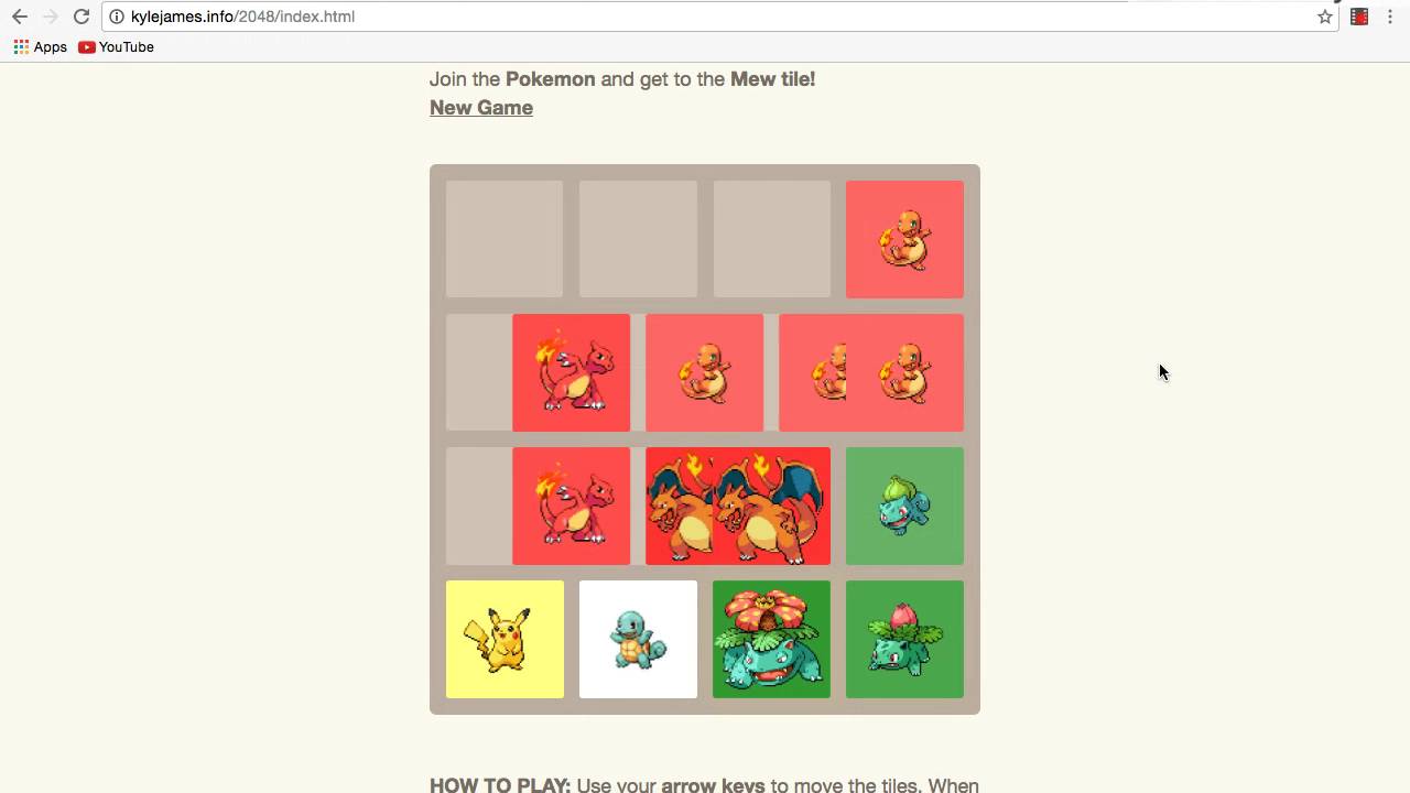 Getting 2048 On Pokemon Mode!!
