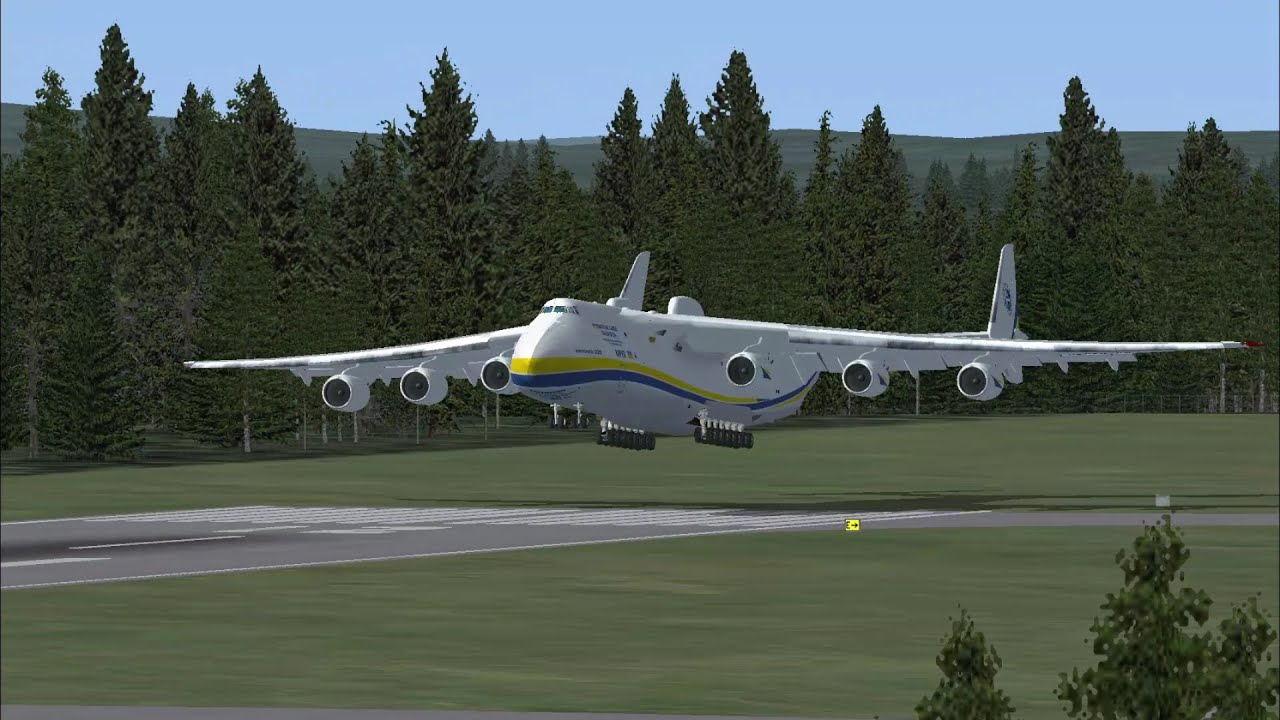 Amazing Landing of the World's Biggest Cargo Plane - Antonov An-225 Mriya