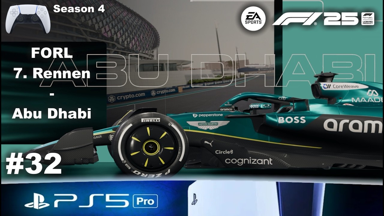 PS5 Pro 🎮 F1 25 #32 - [FORL] F1 Old Rookie League - Season 4 - 7. Rennen - Abu Dhabi🏁