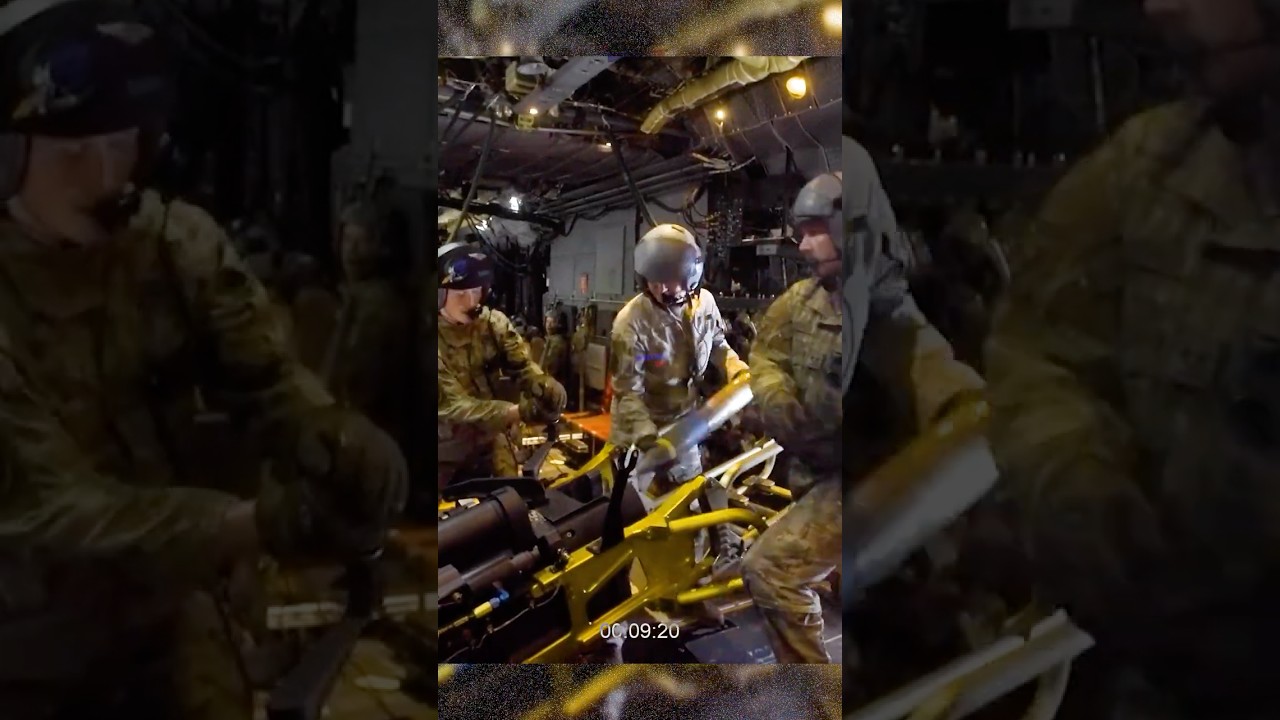 U.S. Air Force AC-130W gunship crew on duty