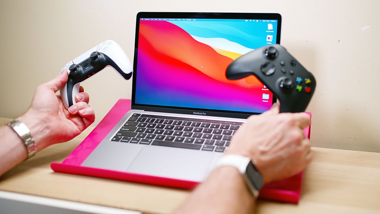 Подключите контроллер PS5 и Xbox Series X к M1 Mac и Game + Steam MacBook Air, MacBook Pro 13