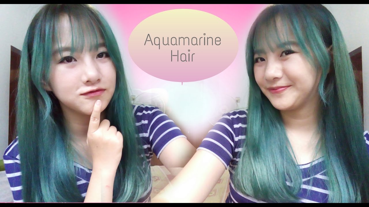 [TUTORIAL] AQUAMARINE / MINT GREEN HAIR dengan MIRANDA | Cara Cat Rambut Sendiri Hijau Kebiruan