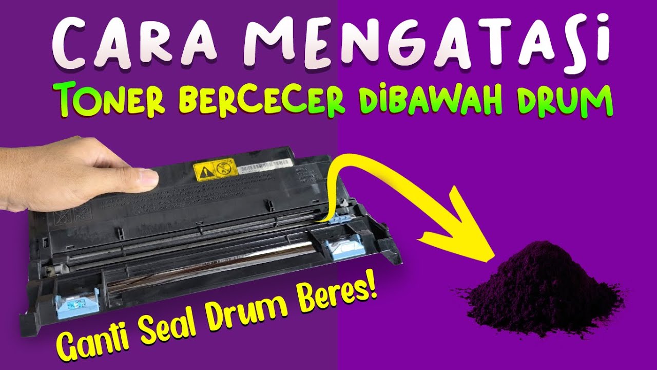 Toner bercecer di kertas dan bawah drum Kyocera m2040dn/2540/2640